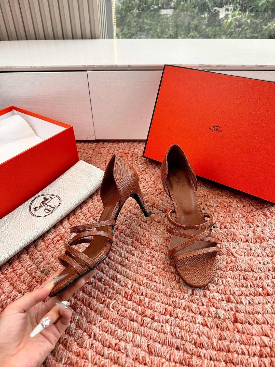 🌾G393Hermès/爱马仕2026WF新品Kelly扣细带高跟凉鞋Kelly包的传奇基因邂逅夏日步履