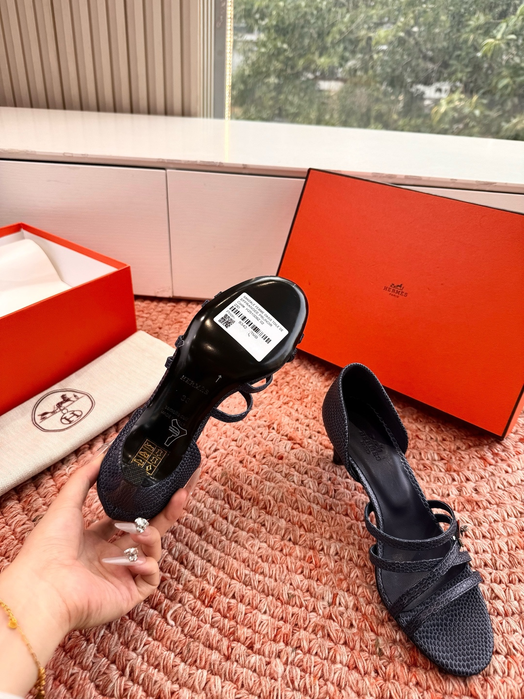 🌾G393Hermès/爱马仕2026WF新品Kelly扣细带高跟凉鞋Kelly包的传奇基因邂逅夏日步履