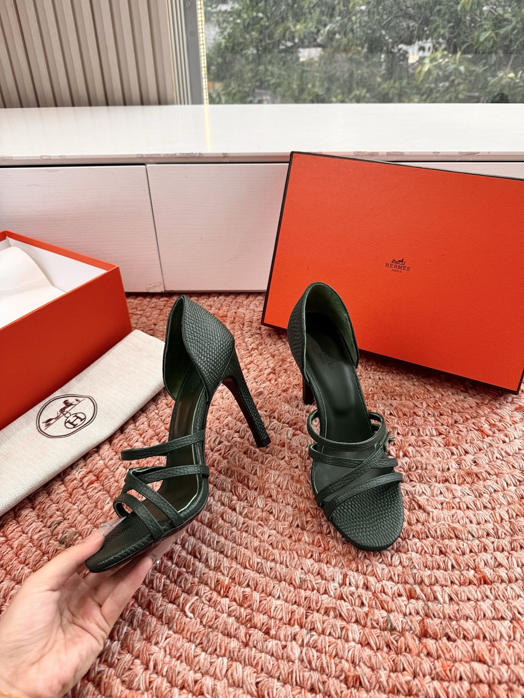 🌾G393Hermès/爱马仕2026WF新品Kelly扣细带高跟凉鞋Kelly包的传奇基因邂逅夏日步履