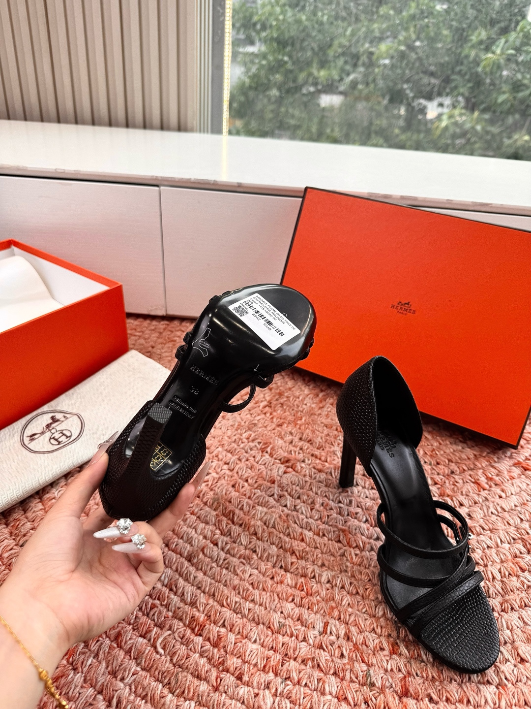 🌾G393Hermès/爱马仕2026WF新品Kelly扣细带高跟凉鞋Kelly包的传奇基因邂逅夏日步履