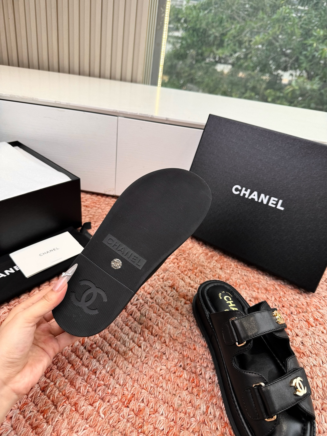 🌾G273顶级Chanel 2026ss小香沙滩凉鞋 顶级专柜品质 每年必入的经典款之一！最新出双C金属