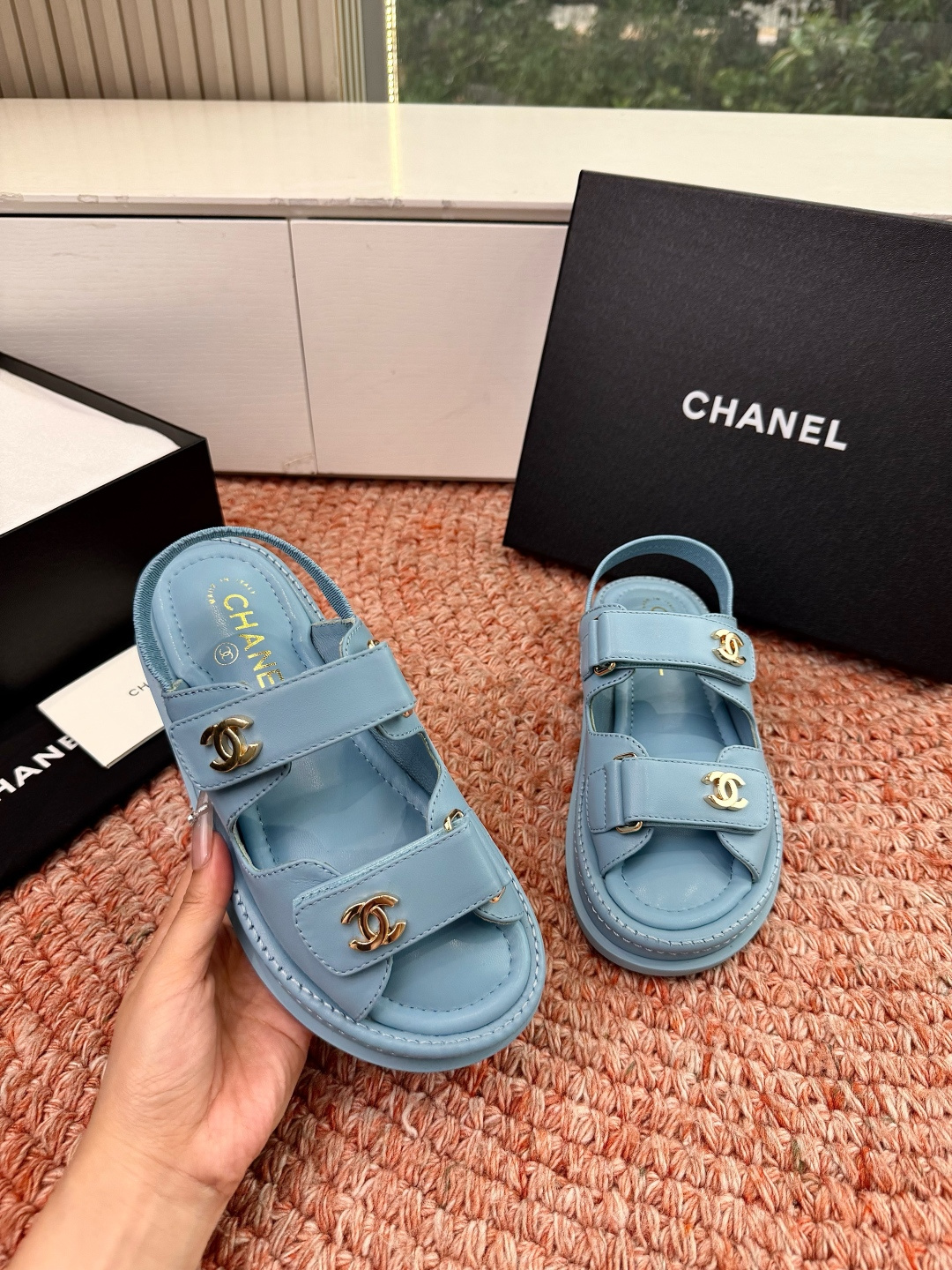 🌾G273顶级Chanel 2026ss小香沙滩凉鞋 顶级专柜品质 每年必入的经典款之一！最新出双C金属