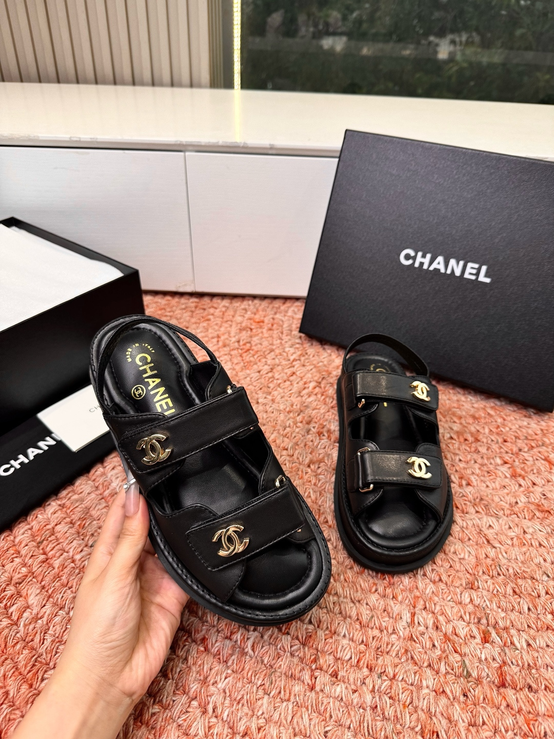 🌾G273顶级Chanel 2026ss小香沙滩凉鞋 顶级专柜品质 每年必入的经典款之一！最新出双C金属