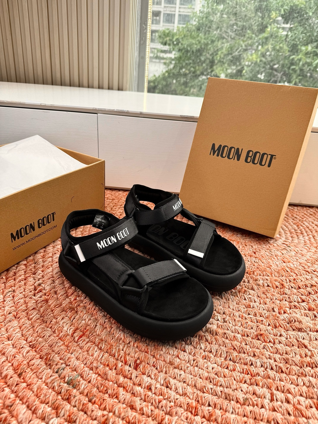 🌾G275顶级品质MOoNBOOT 高奢夏季新款凉鞋 厚底增高气质沙滩凉鞋 原版购入开发 。无法抗拒的精