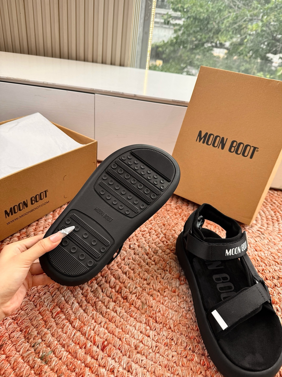 🌾G275顶级品质MOoNBOOT 高奢夏季新款凉鞋 厚底增高气质沙滩凉鞋 原版购入开发 。无法抗拒的精