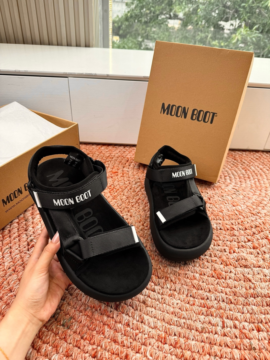 🌾G275顶级品质MOoNBOOT 高奢夏季新款凉鞋 厚底增高气质沙滩凉鞋 原版购入开发 。无法抗拒的精