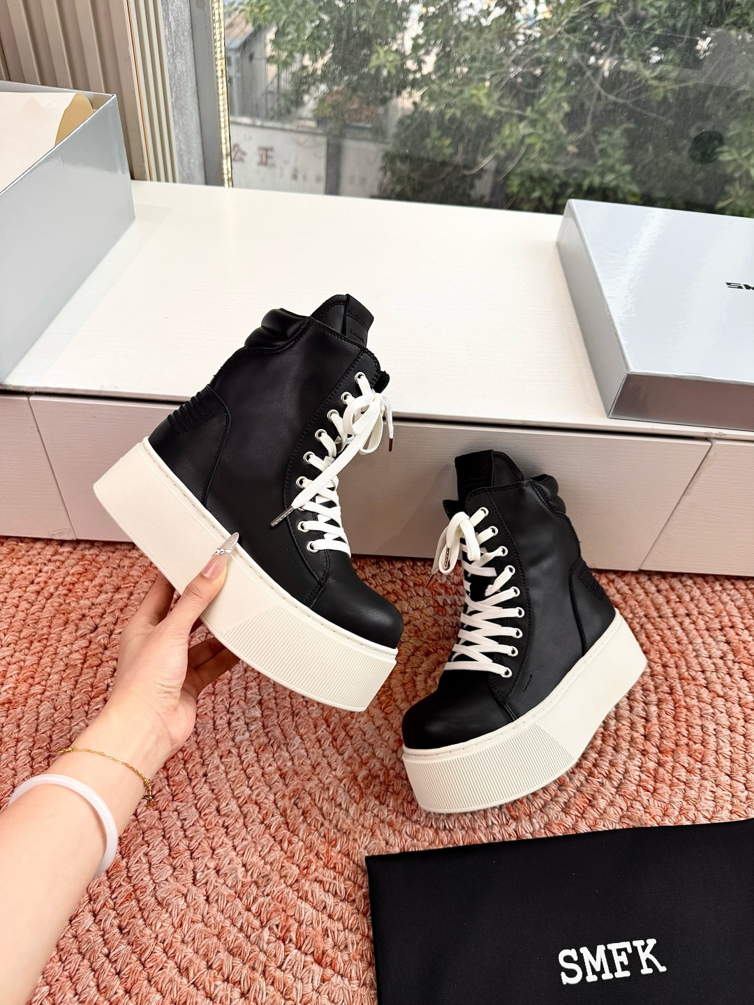 🌾所见即所得G029顶级版SMFK十字2026新款厚底运动鞋切尔西短靴👟专柜断货王，一眼心动💓质感拉满，
