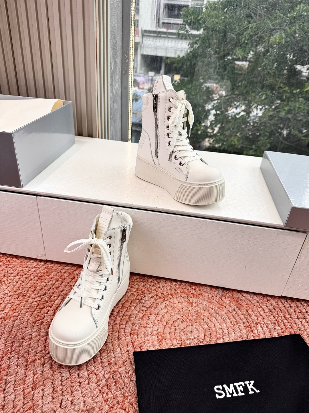 🌾所见即所得G029顶级版SMFK十字2026新款厚底运动鞋切尔西短靴👟专柜断货王，一眼心动💓质感拉满，