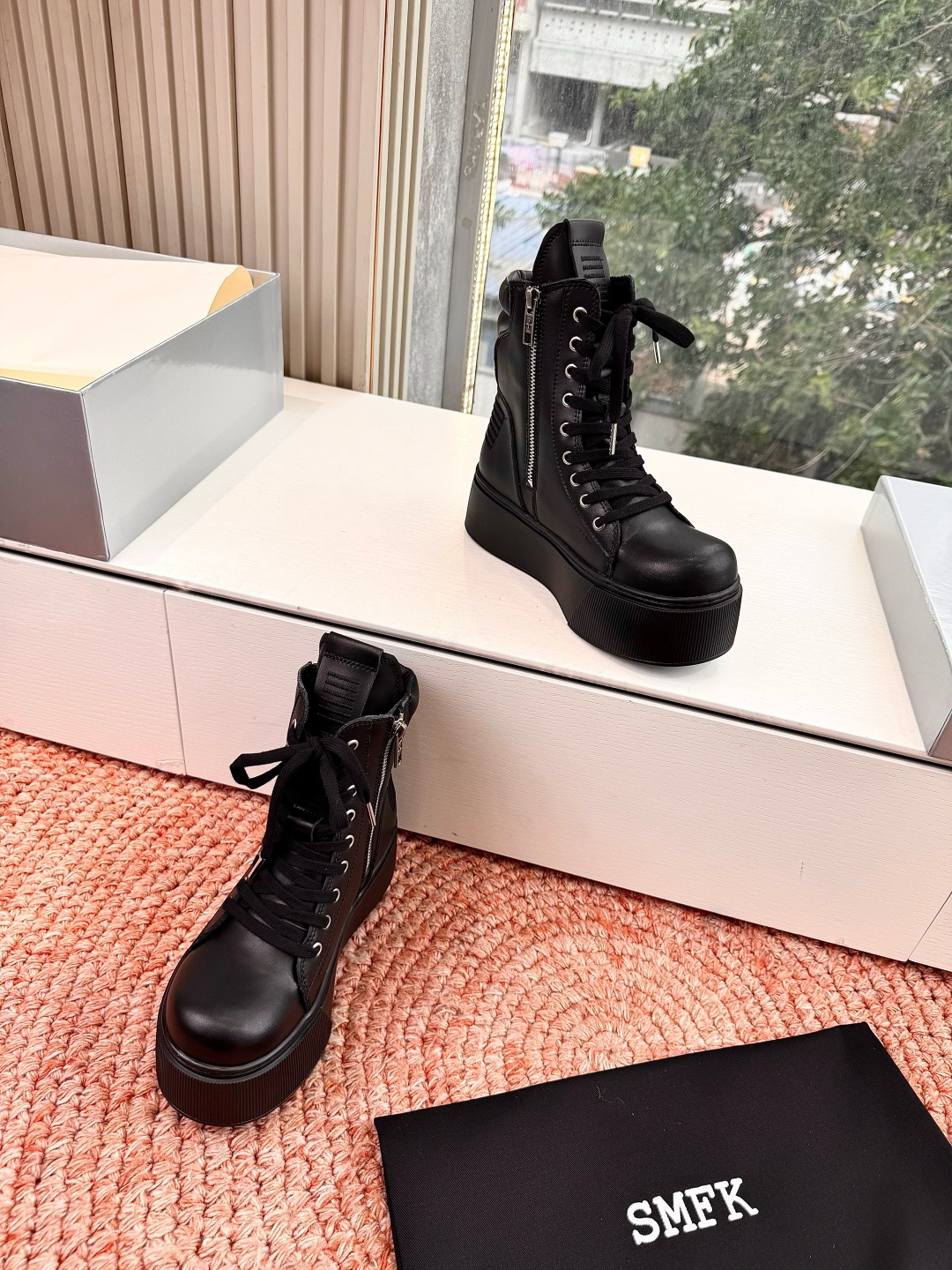 🌾所见即所得G029顶级版SMFK十字2026新款厚底运动鞋切尔西短靴👟专柜断货王，一眼心动💓质感拉满，