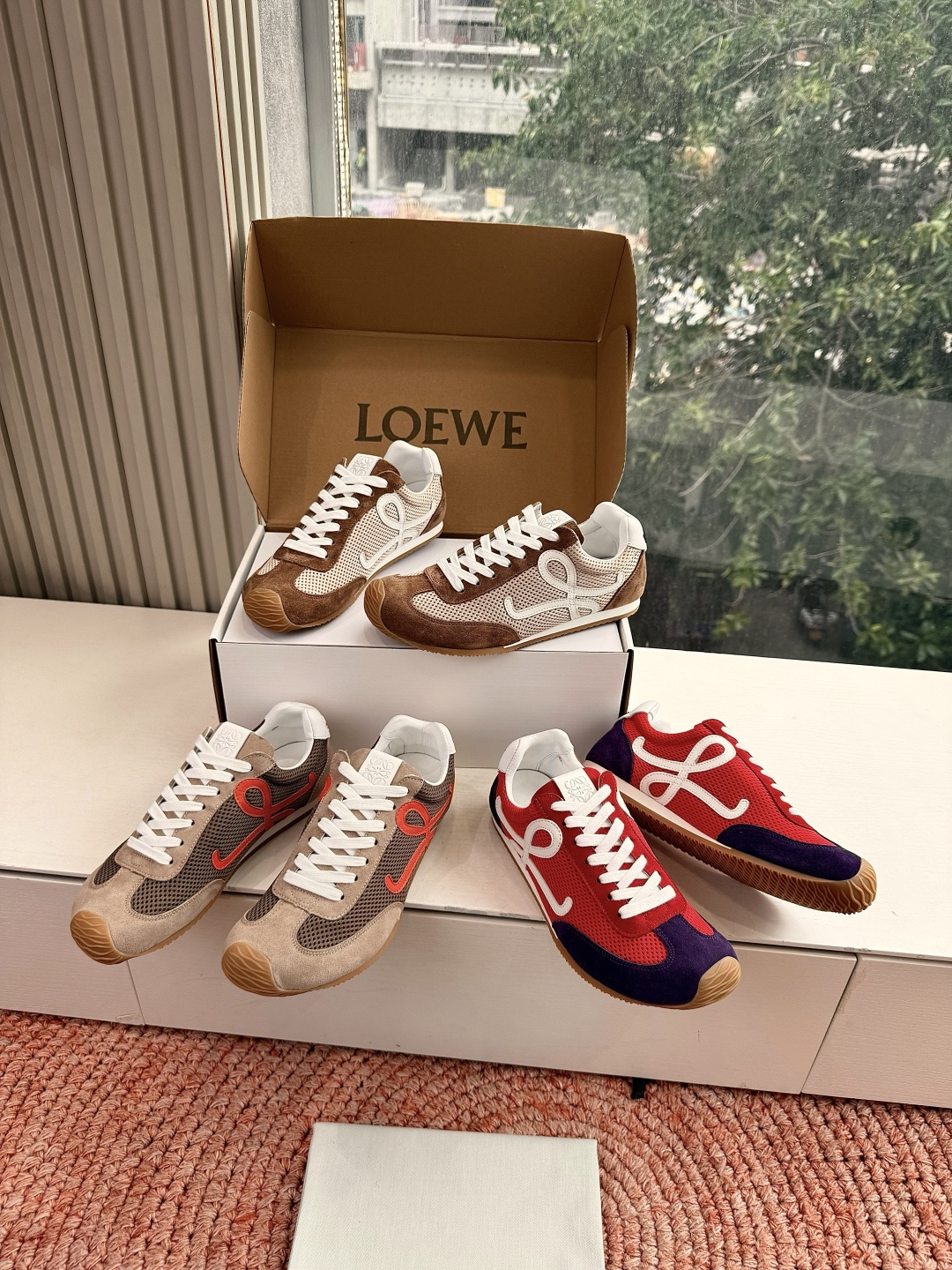 🌾G193所见即所得LOEW·*罗意威2026新款 新色上新活力满满芭蕾阿甘鞋网鞋其设计灵感源于上世纪七