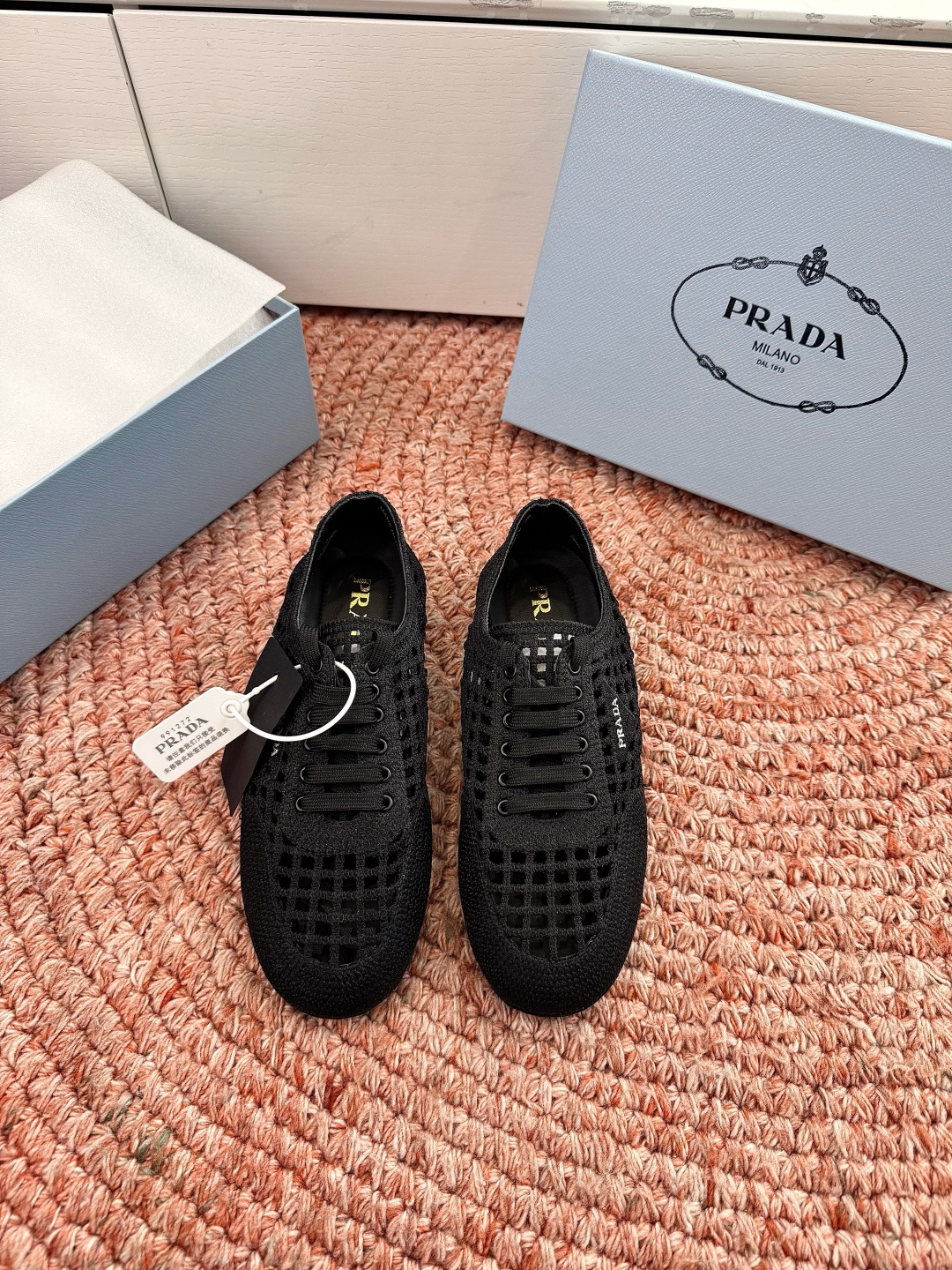 🌾G036Prada普拉达2026夏季新品缕空网休闲鞋 一双