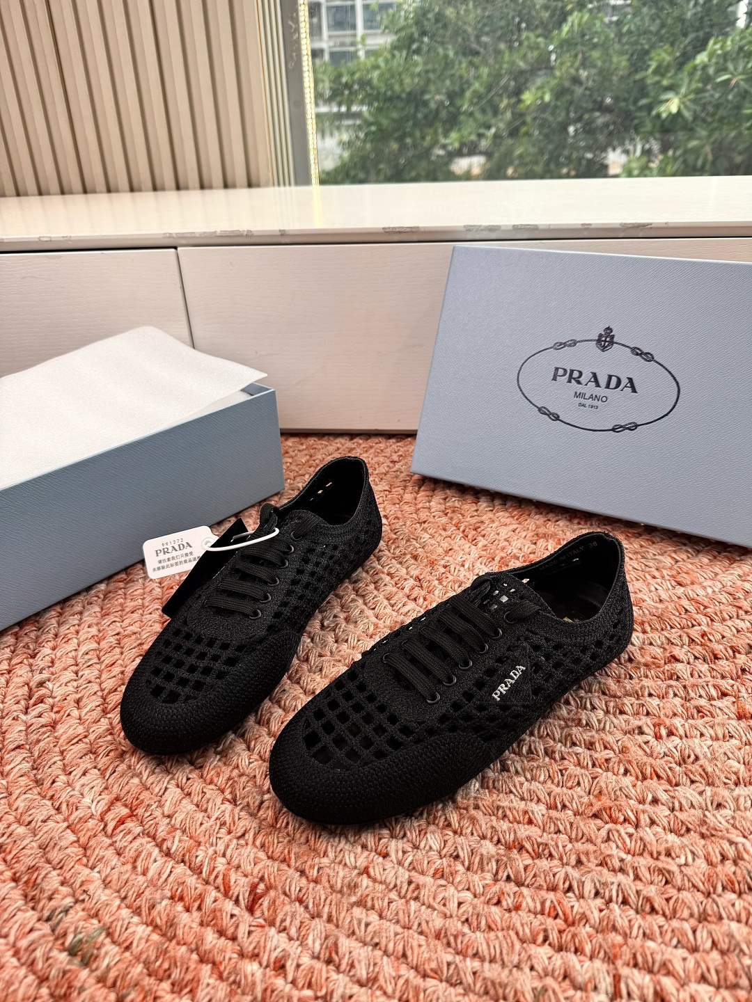 🌾G036Prada普拉达2026夏季新品缕空网休闲鞋 一双