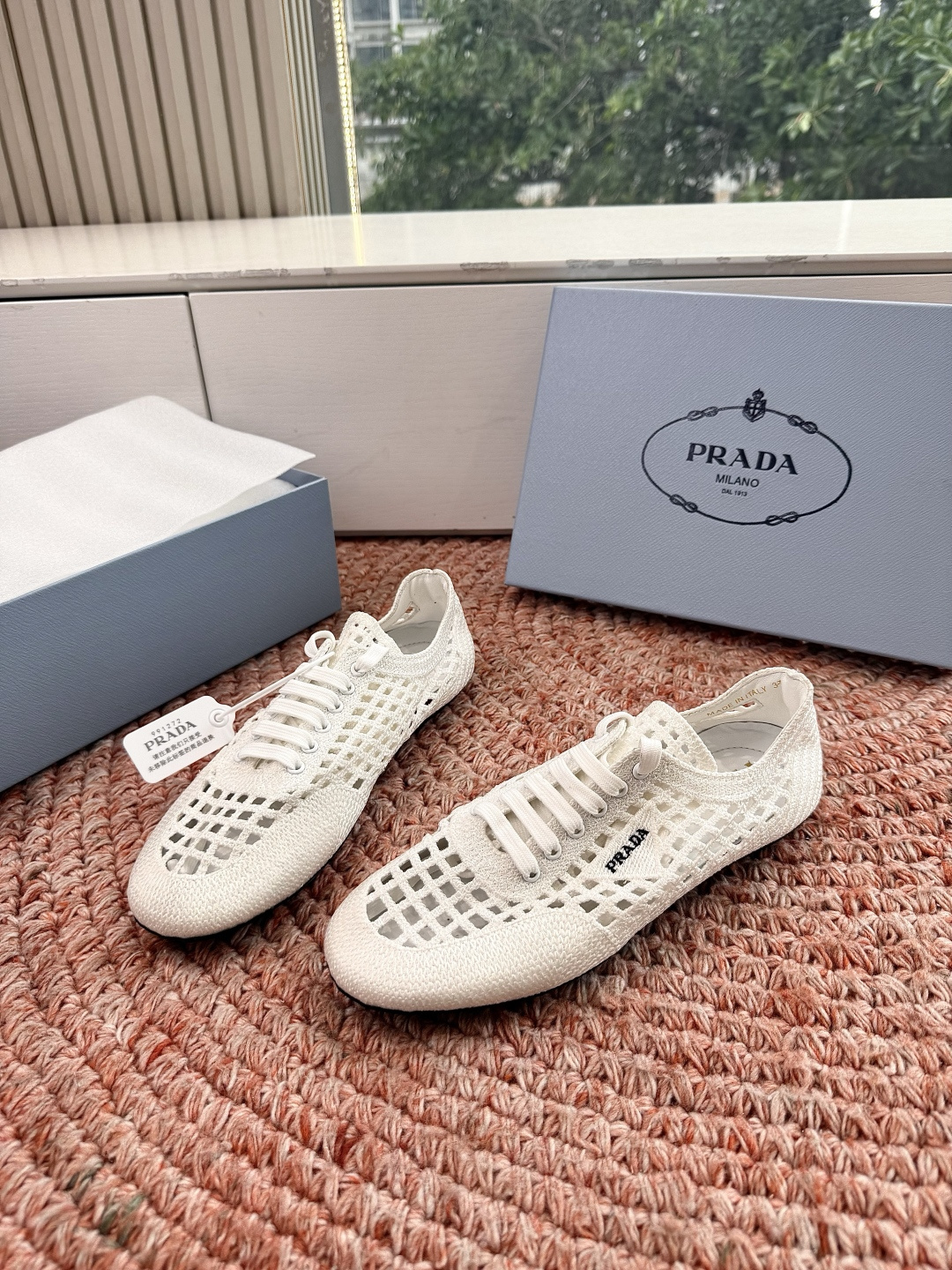 🌾G036Prada普拉达2026夏季新品缕空网休闲鞋 一双