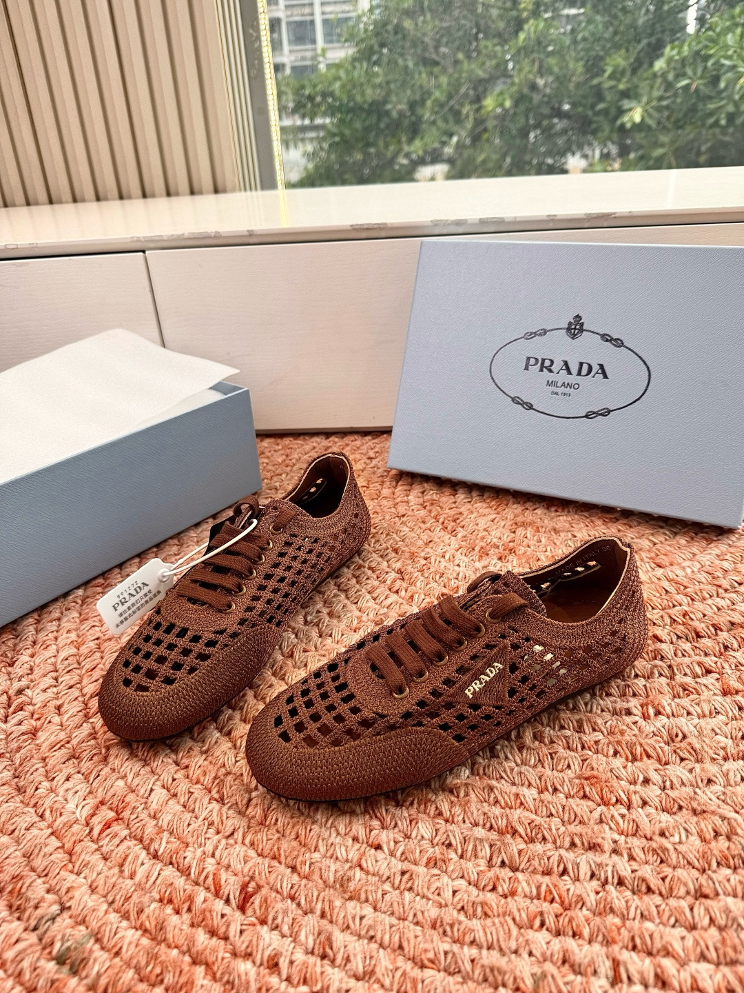 🌾G036Prada普拉达2026夏季新品缕空网休闲鞋 一双