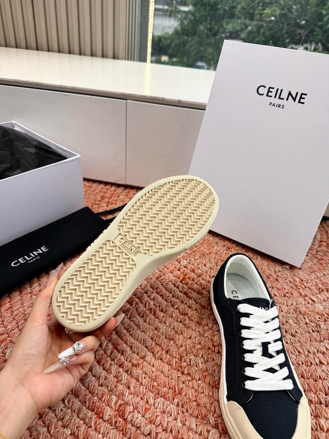 🌾😃所见即所得G039代购级别CELINE思琳赛琳CELINE RUNNER CR-03运动鞋👟鞋舌和鞋