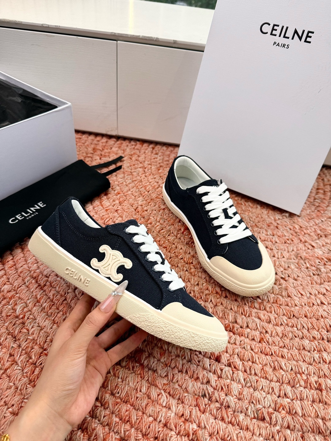 🌾😃所见即所得G039代购级别CELINE思琳赛琳CELINE RUNNER CR-03运动鞋👟鞋舌和鞋