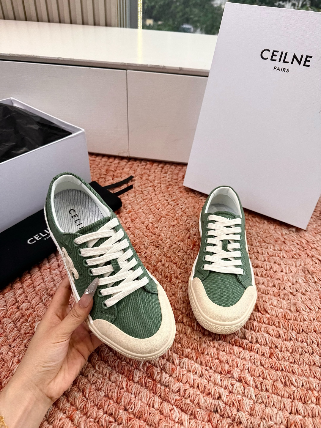 🌾😃所见即所得G039代购级别CELINE思琳赛琳CELINE RUNNER CR-03运动鞋👟鞋舌和鞋