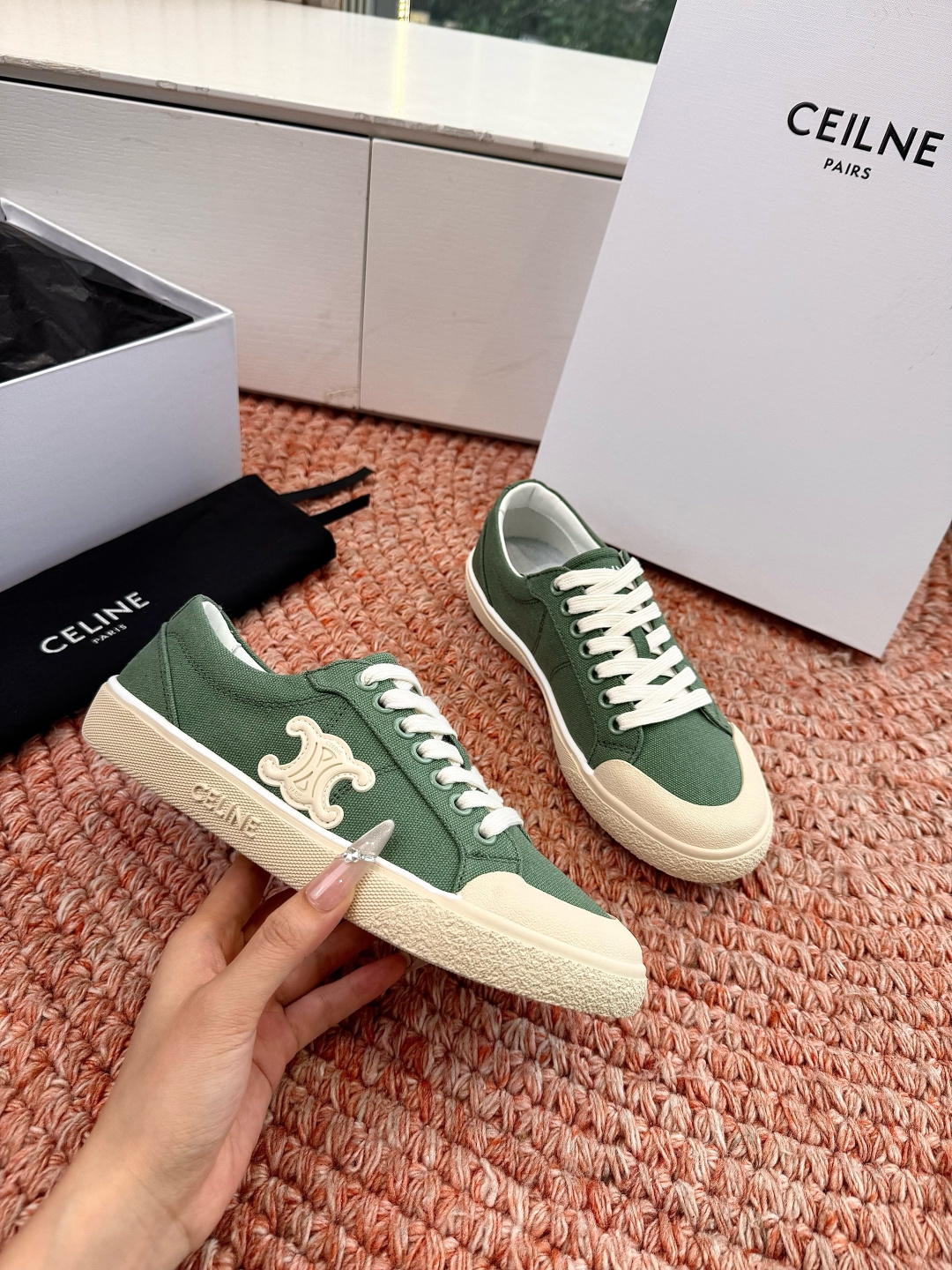 🌾😃所见即所得G039代购级别CELINE思琳赛琳CELINE RUNNER CR-03运动鞋👟鞋舌和鞋