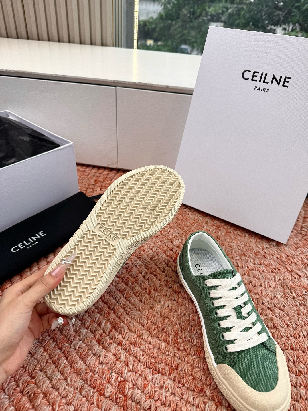 🌾😃所见即所得G039代购级别CELINE思琳赛琳CELINE RUNNER CR-03运动鞋👟鞋舌和鞋