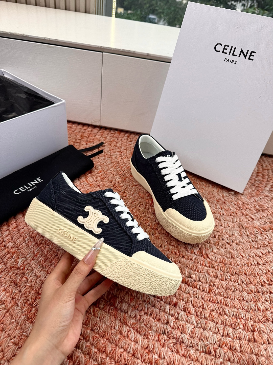 🌾😃所见即所得G039代购级别CELINE思琳赛琳CELINE RUNNER CR-03运动鞋👟鞋舌和鞋