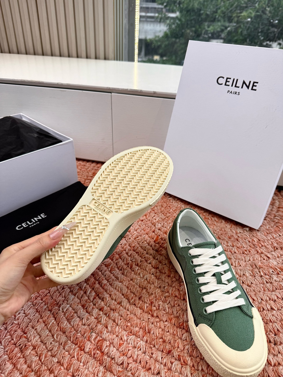 🌾😃所见即所得G039代购级别CELINE思琳赛琳CELINE RUNNER CR-03运动鞋👟鞋舌和鞋