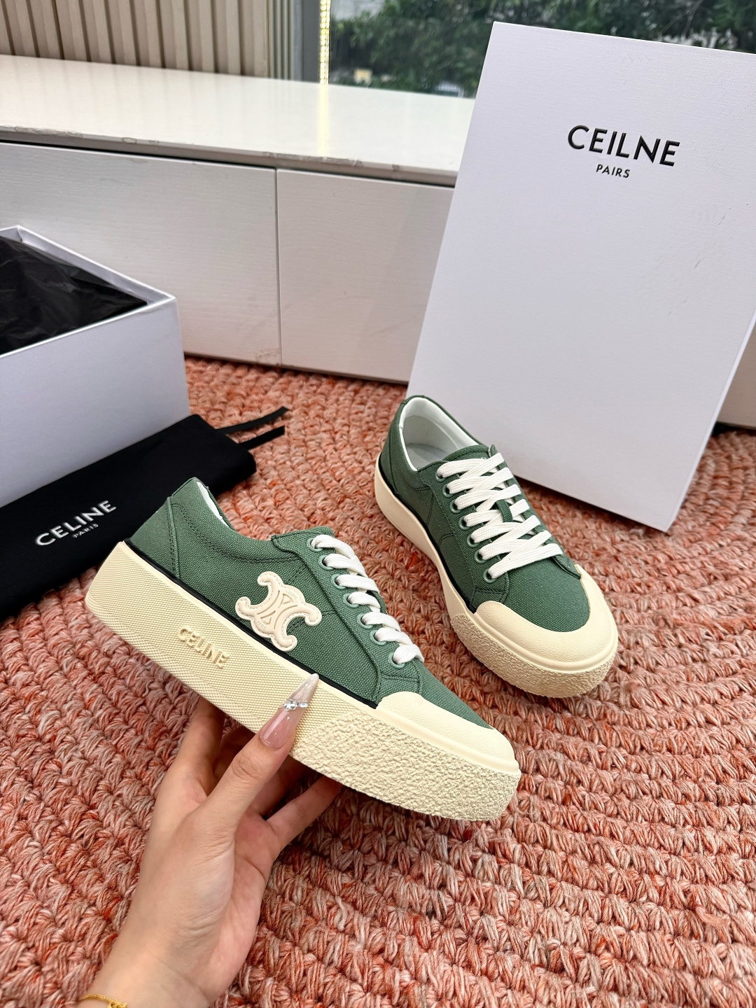 🌾😃所见即所得G039代购级别CELINE思琳赛琳CELINE RUNNER CR-03运动鞋👟鞋舌和鞋