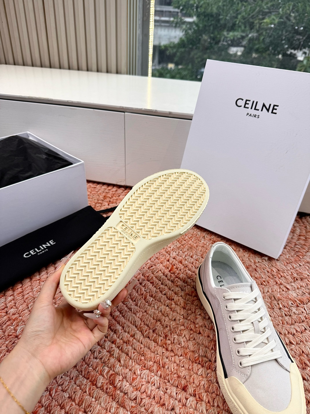 🌾😃所见即所得G039代购级别CELINE思琳赛琳CELINE RUNNER CR-03运动鞋👟鞋舌和鞋
