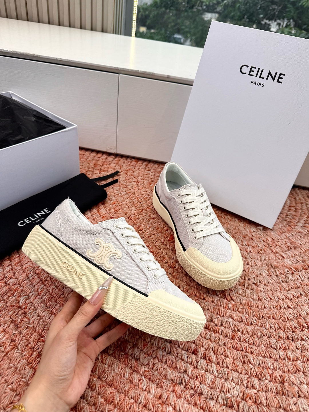 🌾😃所见即所得G039代购级别CELINE思琳赛琳CELINE RUNNER CR-03运动鞋👟鞋舌和鞋