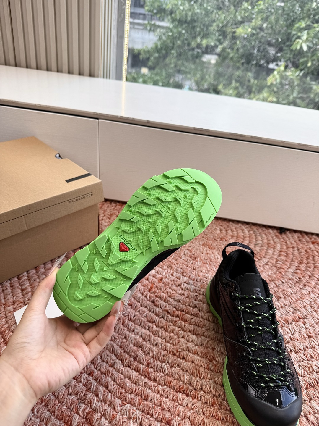 🌾出货快只做顶级G077顶级版本萨落蒙代购级别MM6针织SALOMON 联名款半拖鬼才设计师品牌，一个轻