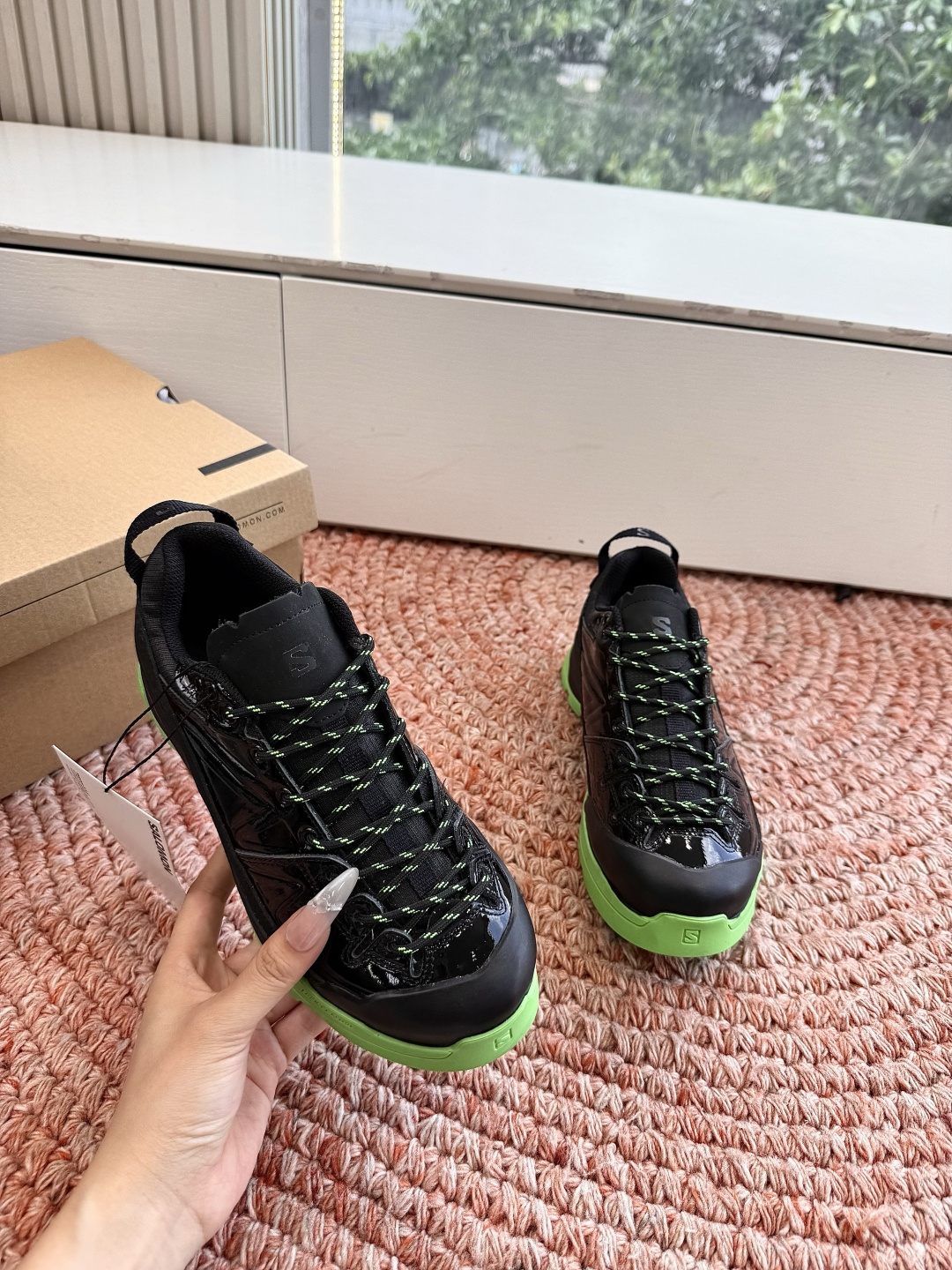 🌾出货快只做顶级G077顶级版本萨落蒙代购级别MM6针织SALOMON 联名款半拖鬼才设计师品牌，一个轻