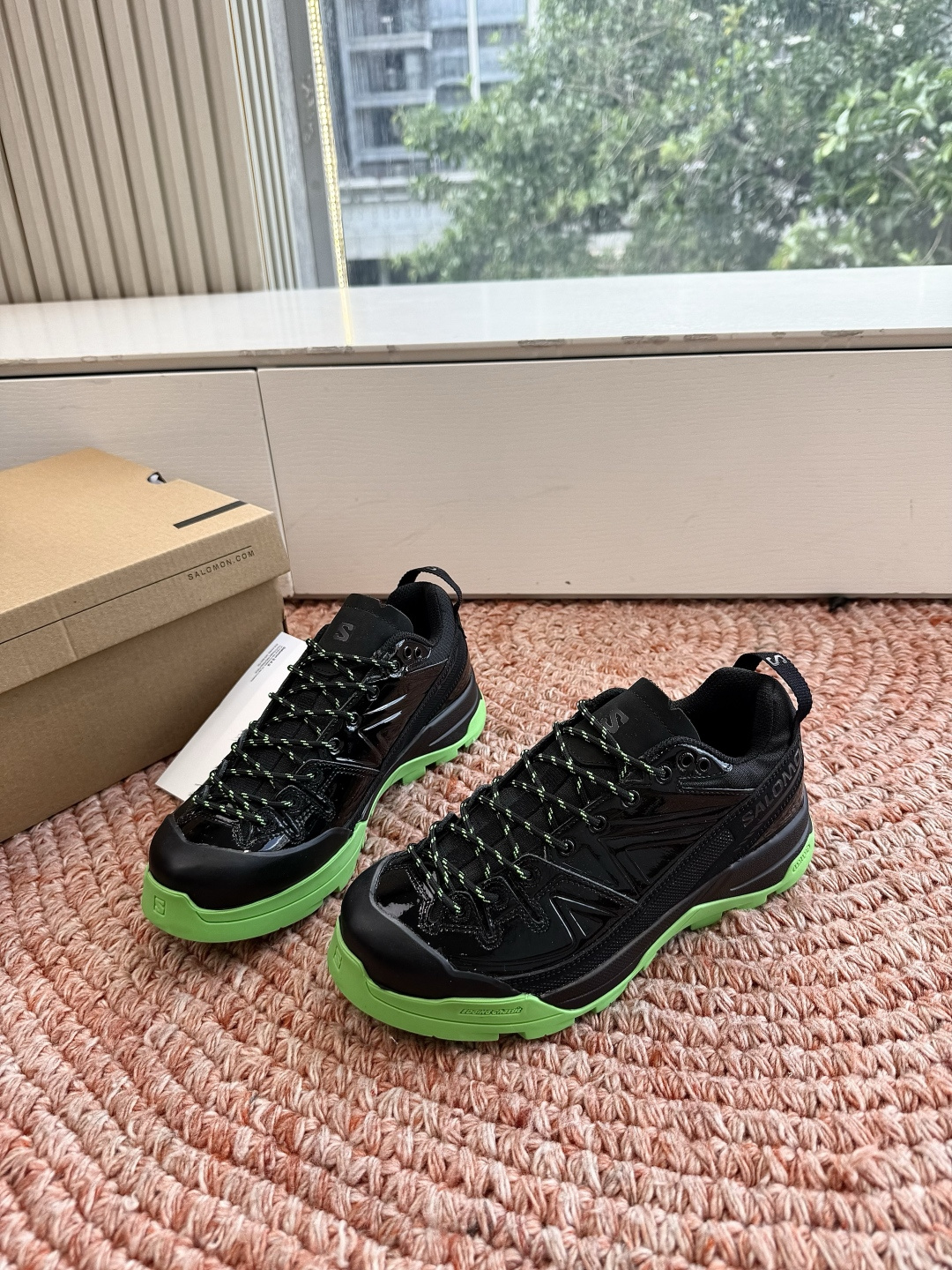 🌾出货快只做顶级G077顶级版本萨落蒙代购级别MM6针织SALOMON 联名款半拖鬼才设计师品牌，一个轻