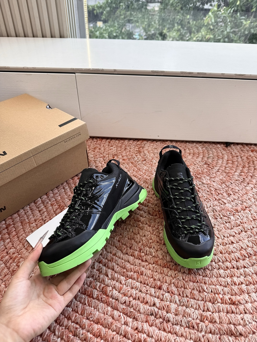🌾出货快只做顶级G077顶级版本萨落蒙代购级别MM6针织SALOMON 联名款半拖鬼才设计师品牌，一个轻