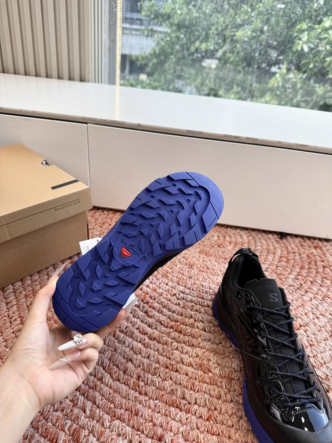 🌾出货快只做顶级G077顶级版本萨落蒙代购级别MM6针织SALOMON 联名款半拖鬼才设计师品牌，一个轻