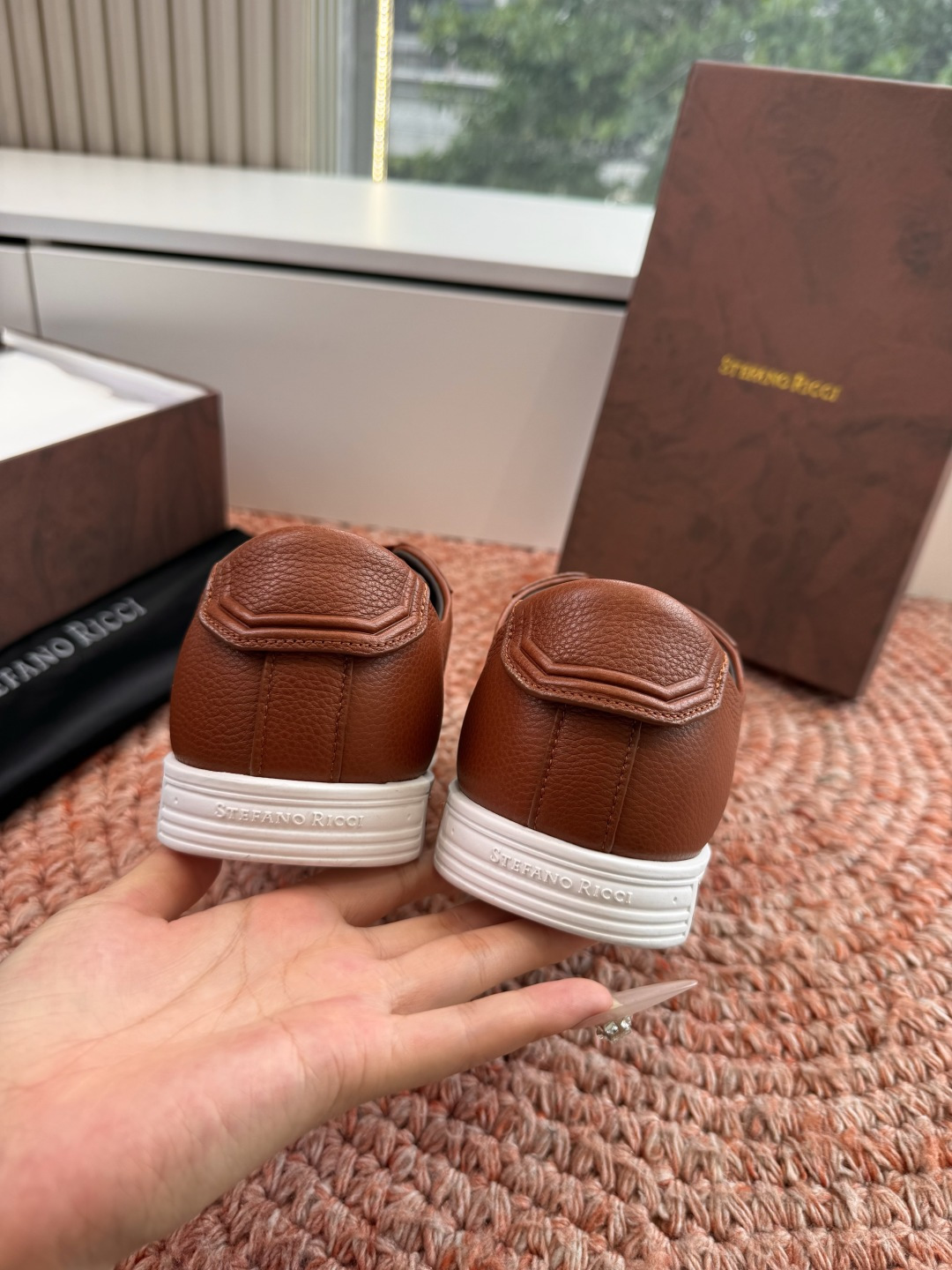 🌾G909顶级品质Stefano Ricci 史蒂芬高端奢侈品牌，男士休闲板鞋，麂皮面料打造，质感高端细
