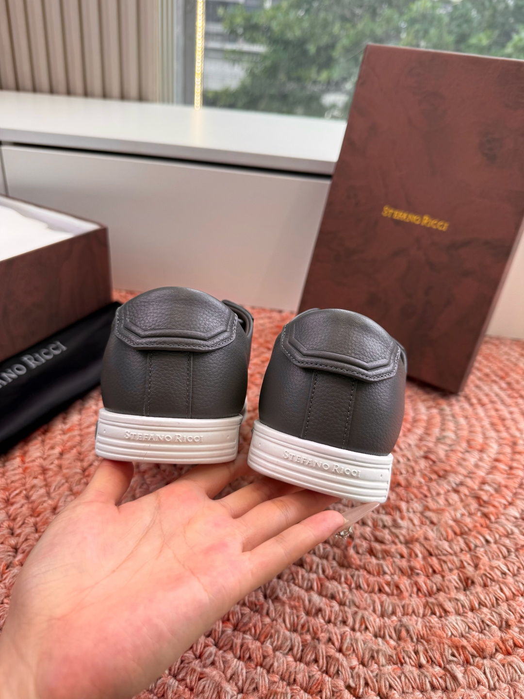 🌾G909顶级品质Stefano Ricci 史蒂芬高端奢侈品牌，男士休闲板鞋，麂皮面料打造，质感高端细