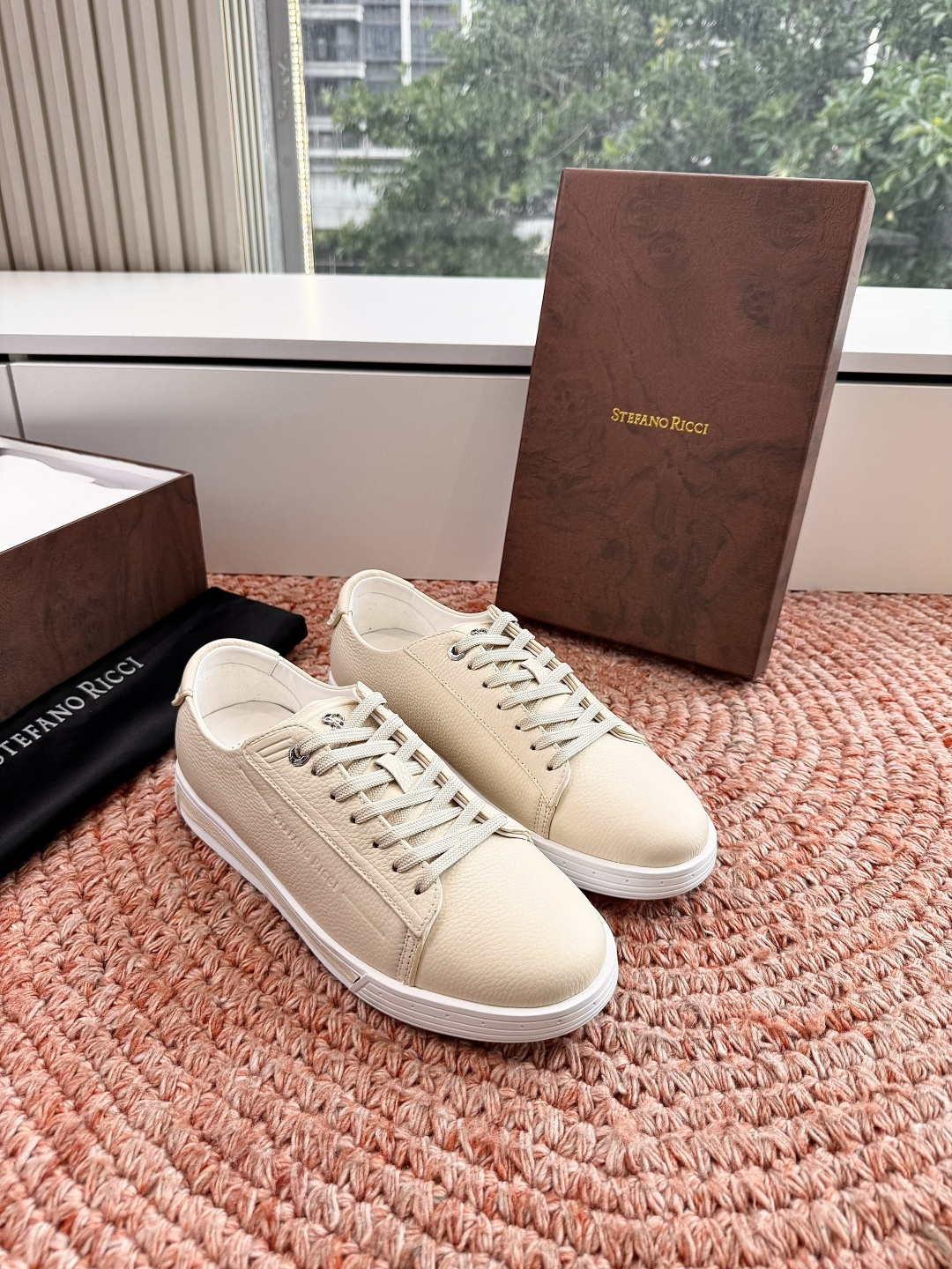 🌾G909顶级品质Stefano Ricci 史蒂芬高端奢侈品牌，男士休闲板鞋，麂皮面料打造，质感高端细
