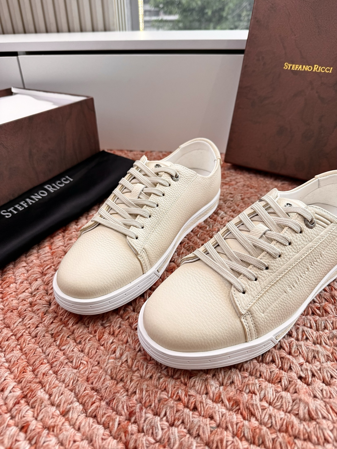 🌾G909顶级品质Stefano Ricci 史蒂芬高端奢侈品牌，男士休闲板鞋，麂皮面料打造，质感高端细