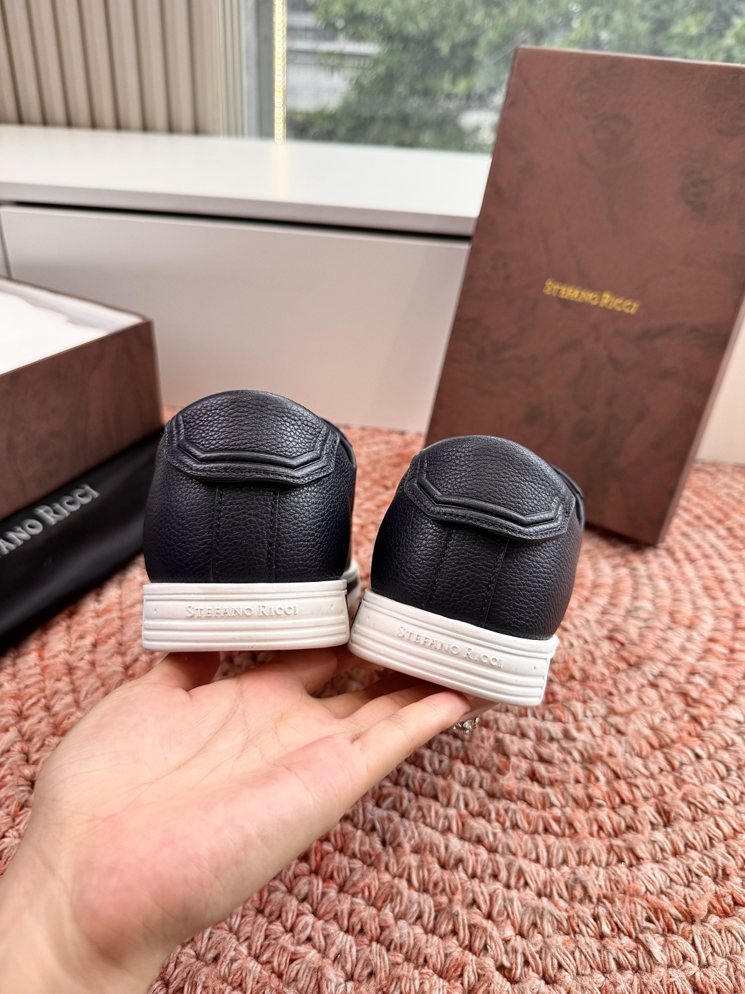 🌾G909顶级品质Stefano Ricci 史蒂芬高端奢侈品牌，男士休闲板鞋，麂皮面料打造，质感高端细