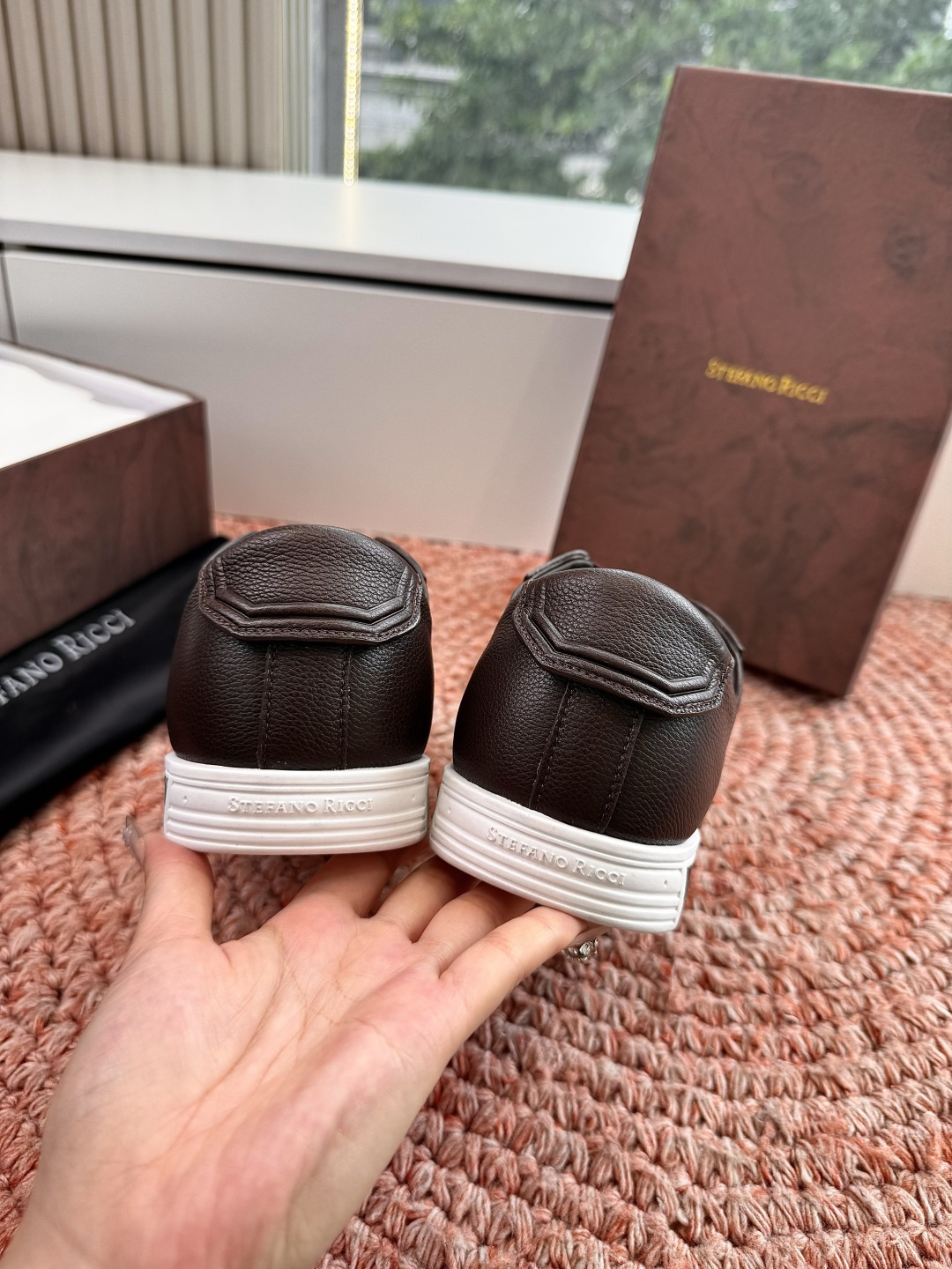 🌾G909顶级品质Stefano Ricci 史蒂芬高端奢侈品牌，男士休闲板鞋，麂皮面料打造，质感高端细