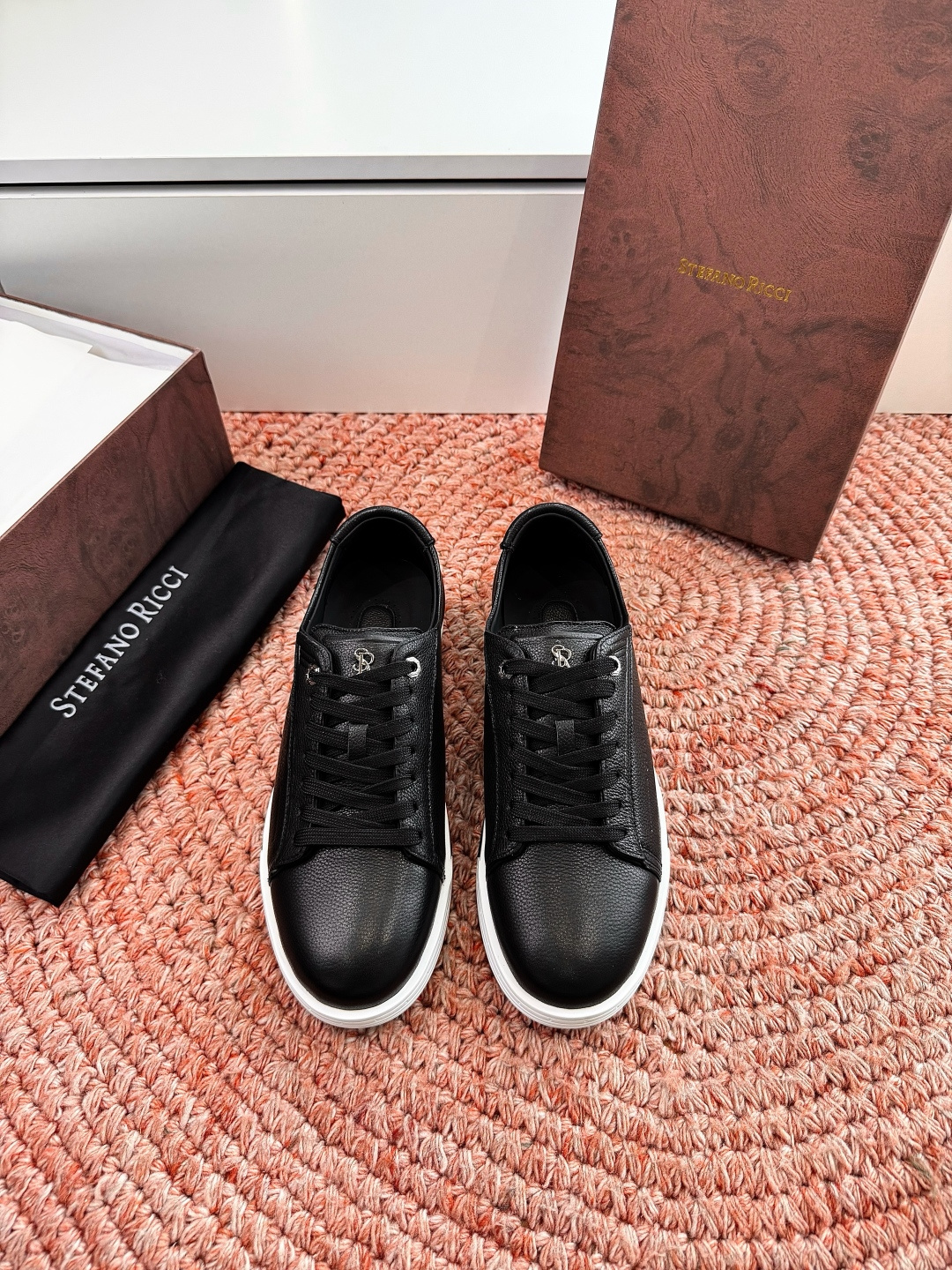 🌾G909顶级品质Stefano Ricci 史蒂芬高端奢侈品牌，男士休闲板鞋，麂皮面料打造，质感高端细