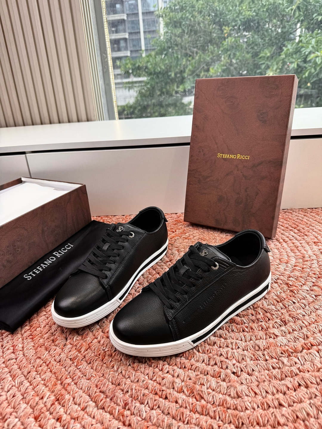 🌾G909顶级品质Stefano Ricci 史蒂芬高端奢侈品牌，男士休闲板鞋，麂皮面料打造，质感高端细