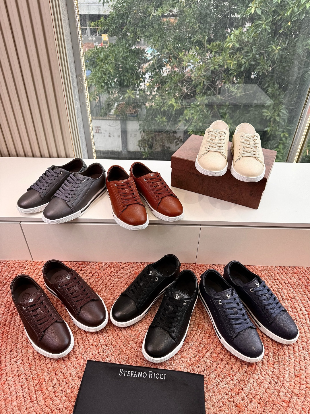🌾G909顶级品质Stefano Ricci 史蒂芬高端奢侈品牌，男士休闲板鞋，麂皮面料打造，质感高端细