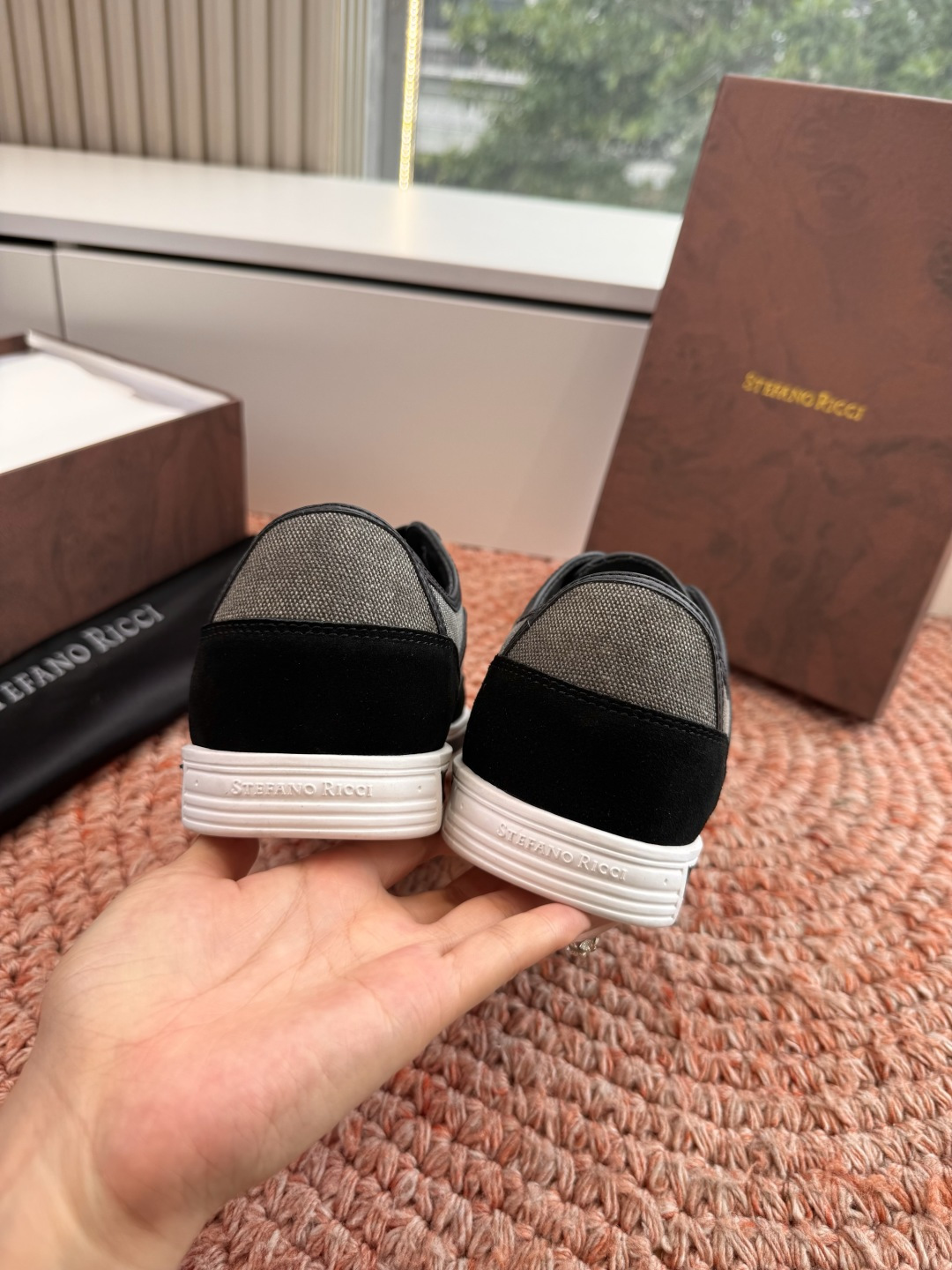 🌾G909顶级品质Stefano Ricci 史蒂芬高端奢侈品牌，男士休闲板鞋，麂皮面料打造，质感高端细