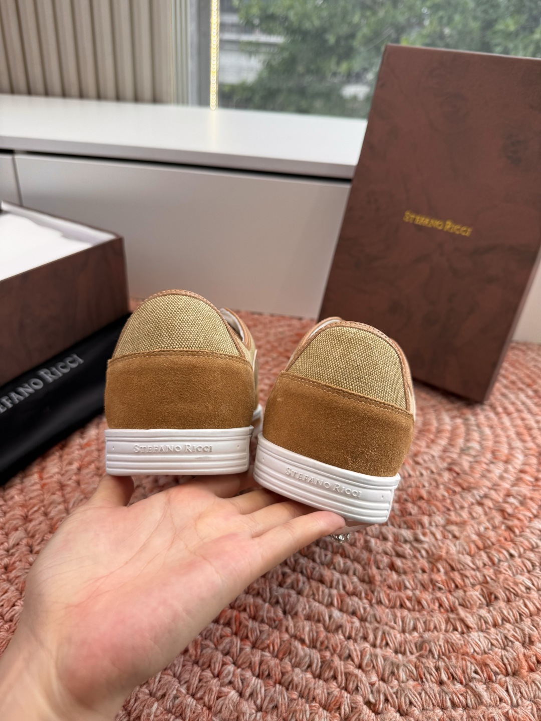 🌾G909顶级品质Stefano Ricci 史蒂芬高端奢侈品牌，男士休闲板鞋，麂皮面料打造，质感高端细