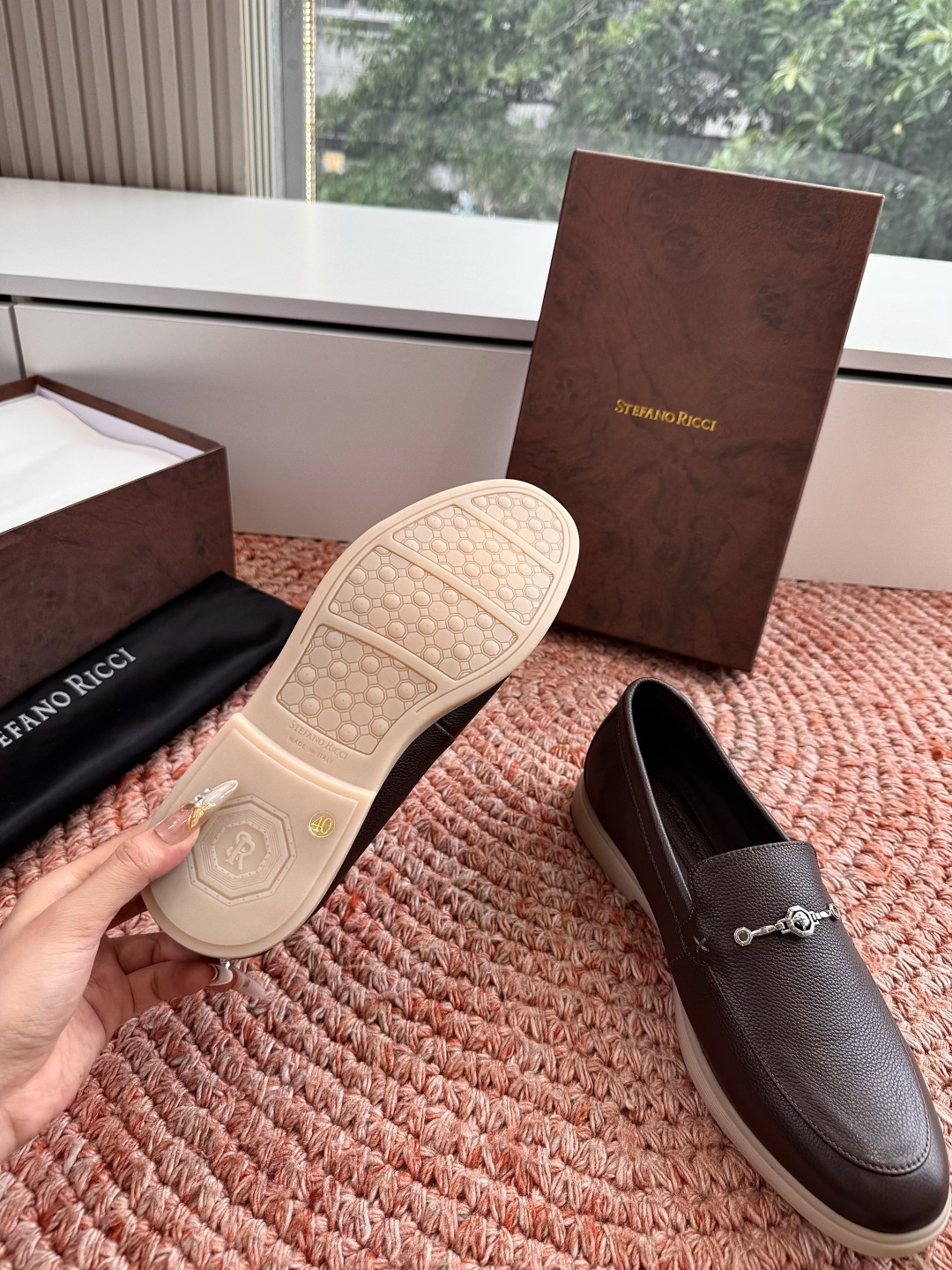 🌾G909顶级品质Stefano Ricci 史蒂芬高端奢侈品牌，男士休闲板鞋，麂皮面料打造，质感高端细