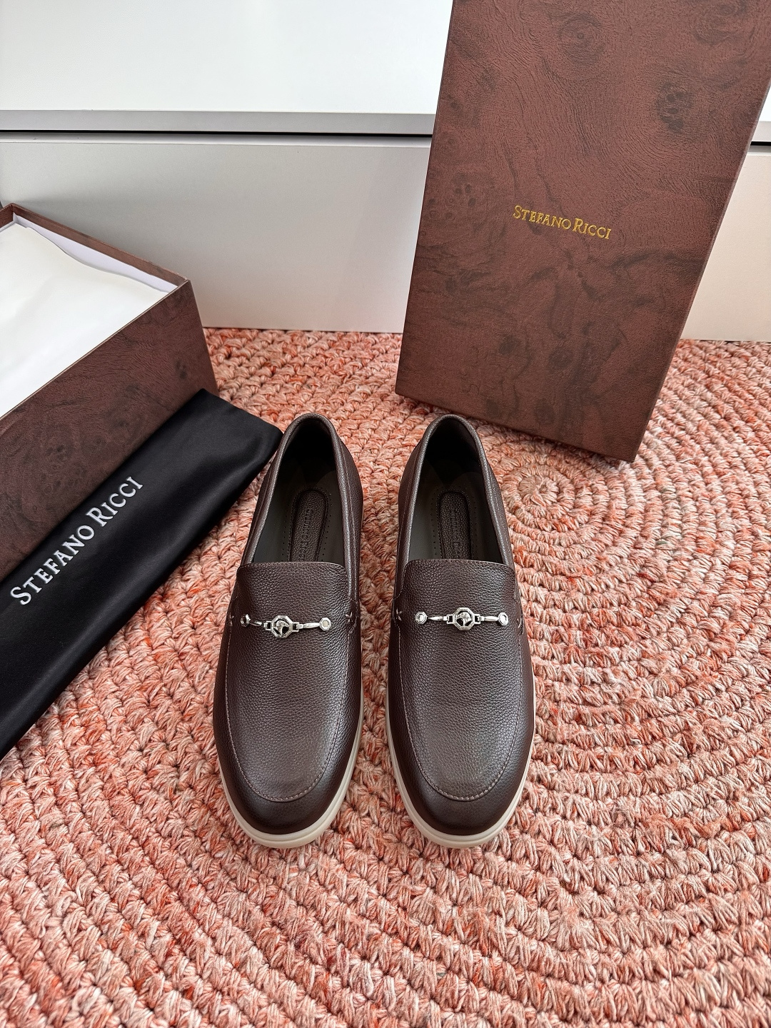 🌾G909顶级品质Stefano Ricci 史蒂芬高端奢侈品牌，男士休闲板鞋，麂皮面料打造，质感高端细
