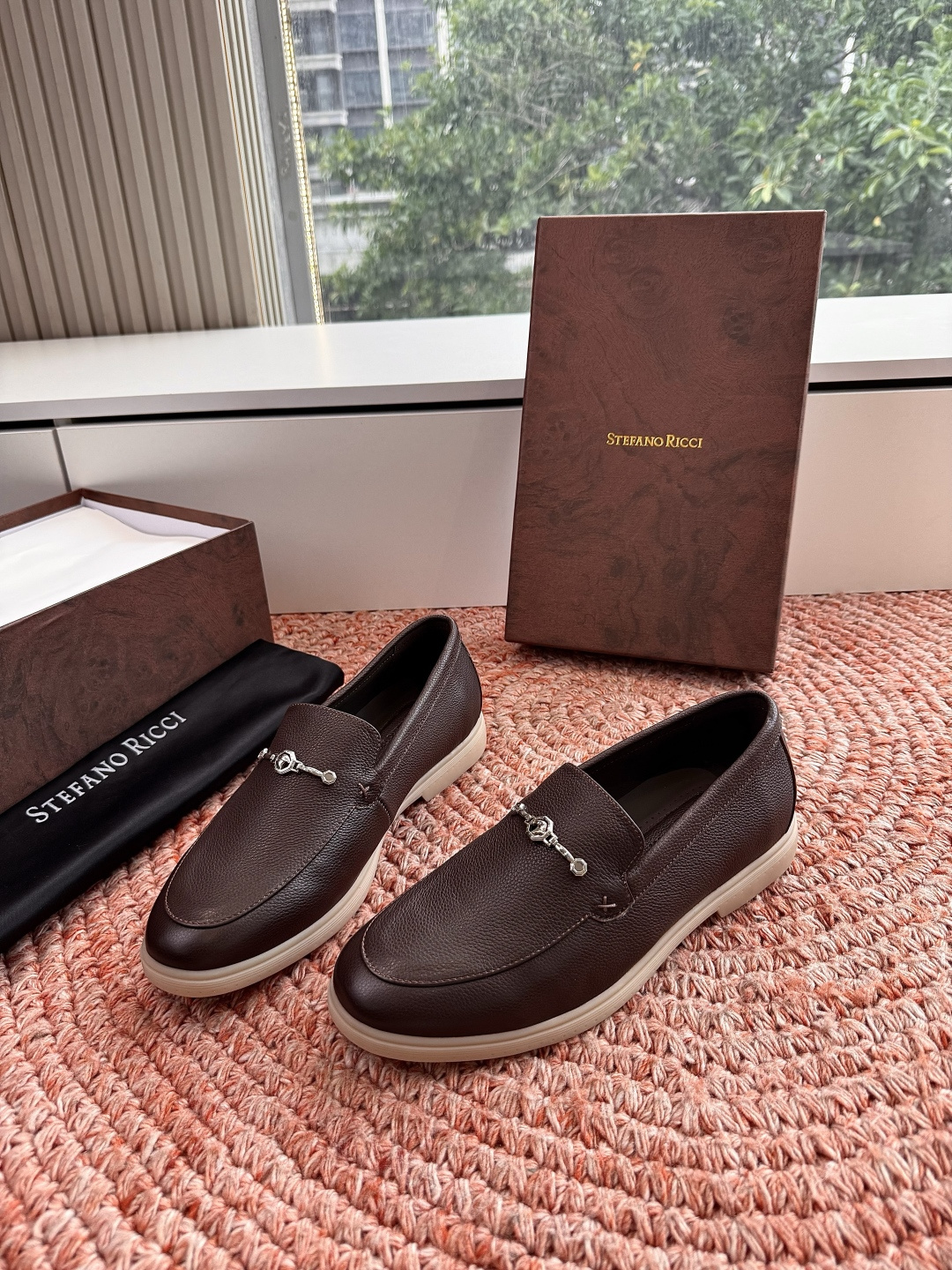 🌾G909顶级品质Stefano Ricci 史蒂芬高端奢侈品牌，男士休闲板鞋，麂皮面料打造，质感高端细