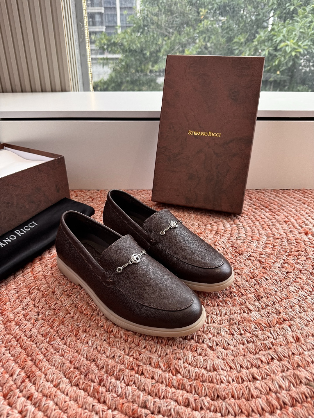 🌾G909顶级品质Stefano Ricci 史蒂芬高端奢侈品牌，男士休闲板鞋，麂皮面料打造，质感高端细