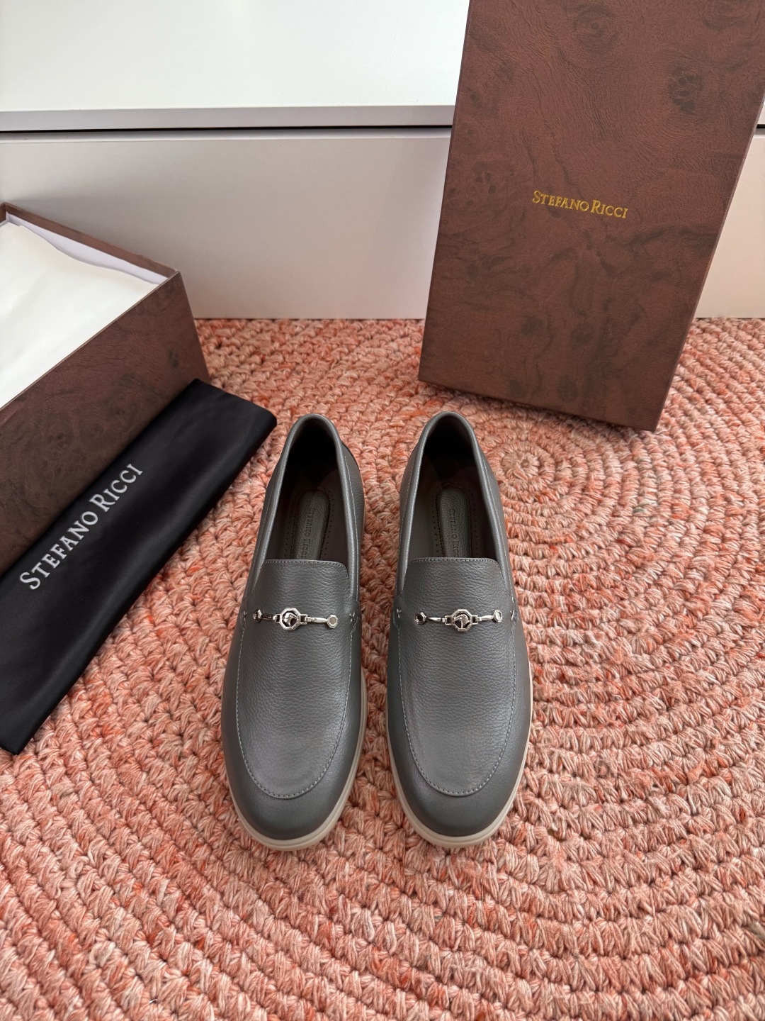 🌾G909顶级品质Stefano Ricci 史蒂芬高端奢侈品牌，男士休闲板鞋，麂皮面料打造，质感高端细