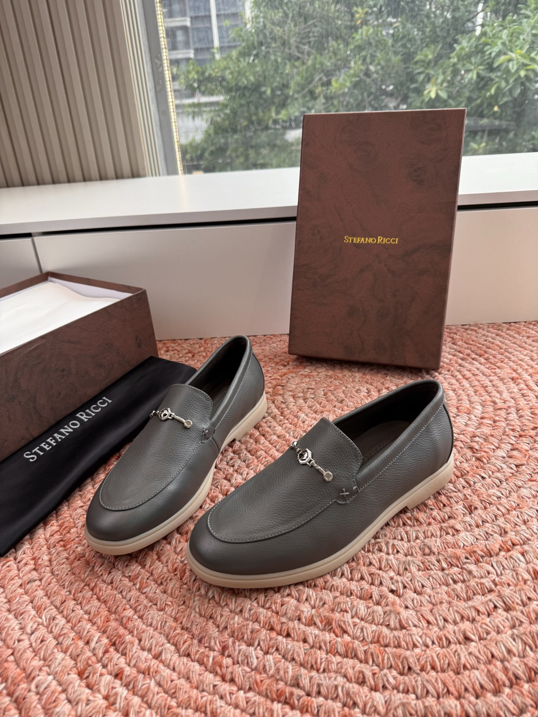 🌾G909顶级品质Stefano Ricci 史蒂芬高端奢侈品牌，男士休闲板鞋，麂皮面料打造，质感高端细